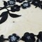 2 Pieces Black Silver Floral Appliqué 10.75x3" Iron on Embroidery Patches for Jackets & Crafts